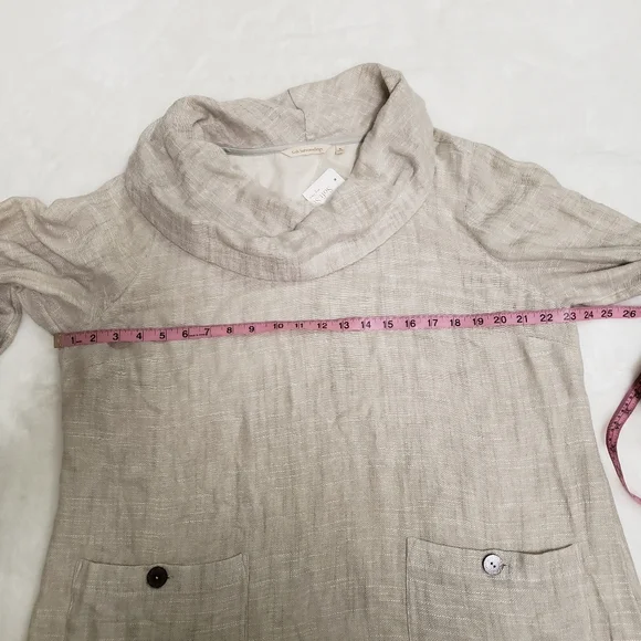 NWT Soft Surroundings Linen Blend cowl neck tunic Top XL - Picture 3 of 9